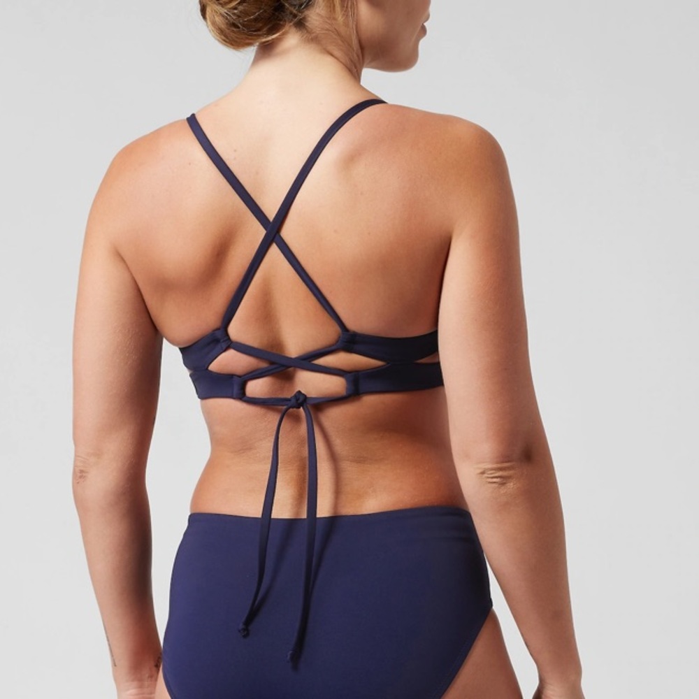Athleta Navy Triangle Bikini Top - Picture 2 of 9